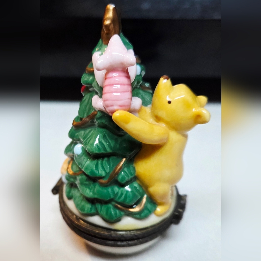 Disney Winnie The Pooh Hinged Trinket Box Pooh and Piglet